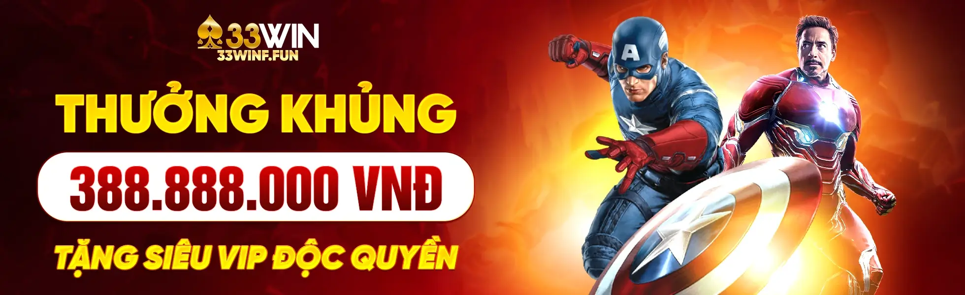 33Win thưởng khủng tặng siêu vip